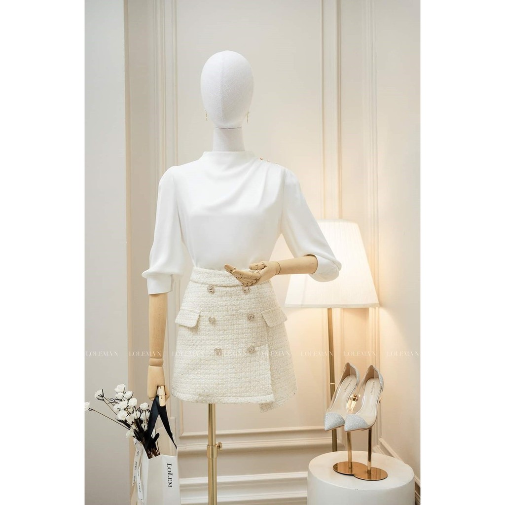 Áo sơ mi công sở ❣️FREESHIP❣️ ÁO SƠ MI SANG TRỌNG ĐÍNH NGỌC VAI CƯỜM - Hàng thiết kế chuẩn