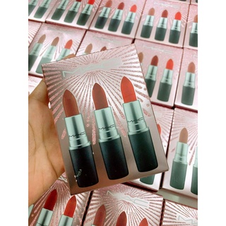 Set 3 Cây Son MAC Matte (Velvet Teddy - Chili - lady danger)