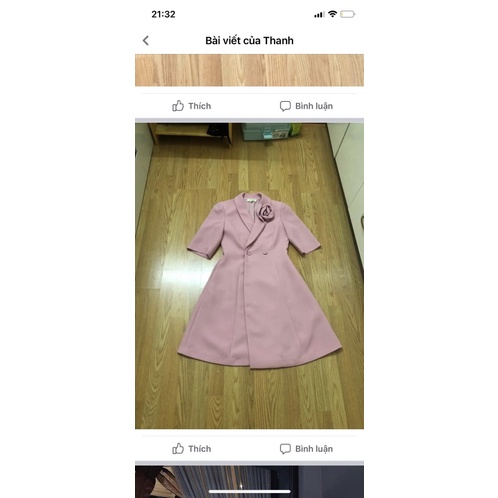 Đầm hồng hoa Elise