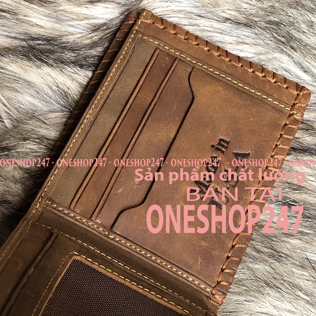 Bóp nam, ví nam PHONG CÁCH LỊCH LÃM  A175V da bò thật 100%