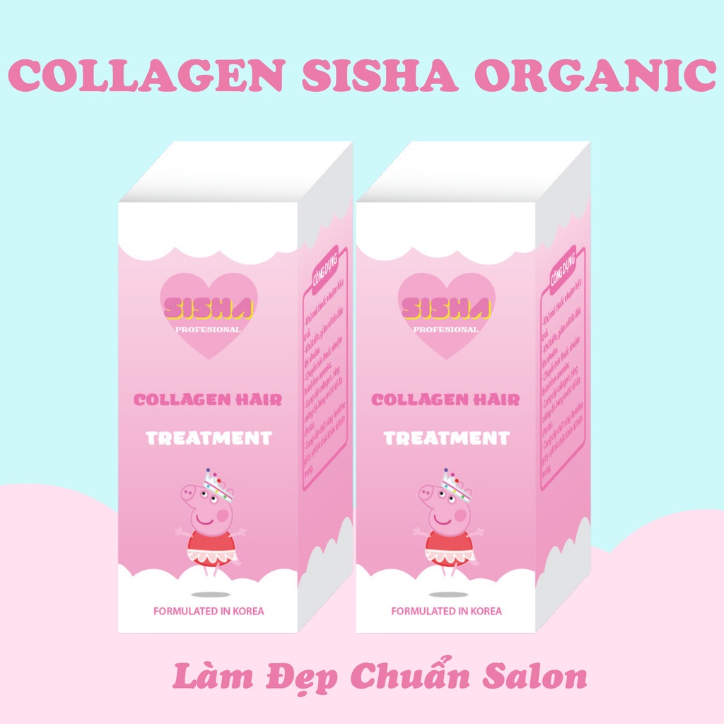 Dưỡng Tóc Collagen SISHA ORGANIC Hỗ Trợ Phục Hồi Tóc, Bền Màu Không Lo Hư Tổn, Luxihairs