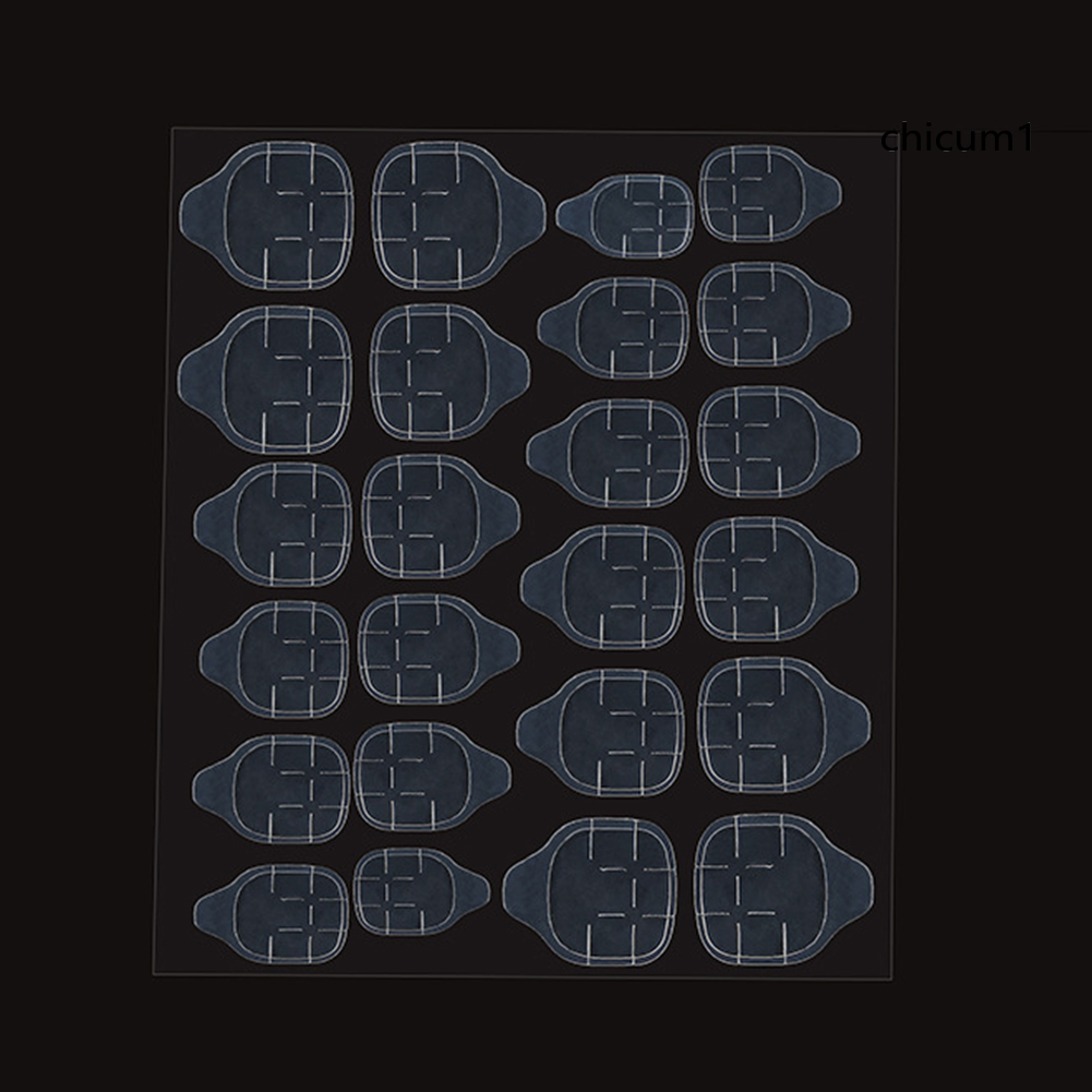 [Hàng mới về] Bộ 120 keo dán móng giả hai mặt trong suốt để trang trí móng nghệ thuật