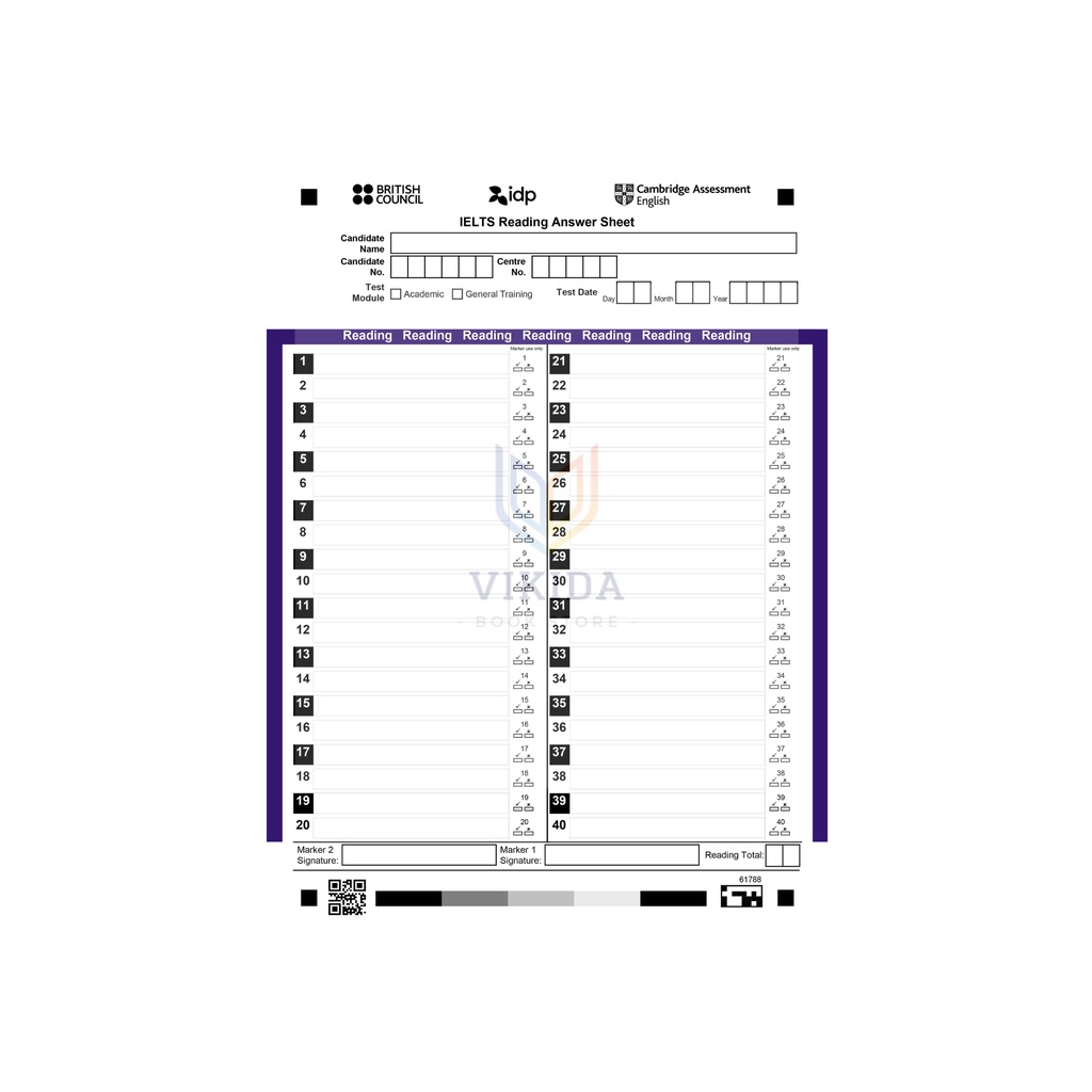 Mua Giấy Điền Đáp Án Luyện Thi Thử IELTS Answer Sheet giá rẻ nhất ...