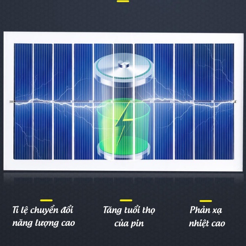 Đèn Năng Lượng Mặt Trời, Đèn Tích Điện Siêu Sáng COB 120 LED