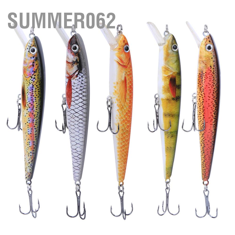 Mồi câu cá nhân tạo bằng nhựa cứng mắt 3D giống thật 11cm