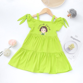 [25.6 GIẢM 40K ĐƠN 299K] Váy cho bé gái ILABY thiết kế cutout vai buộc nơ [IG0767]