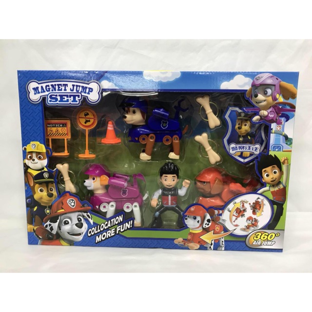 Mô hình Đội Chó Cứu Hộ - Paw Patrol Magnet Jump 360•