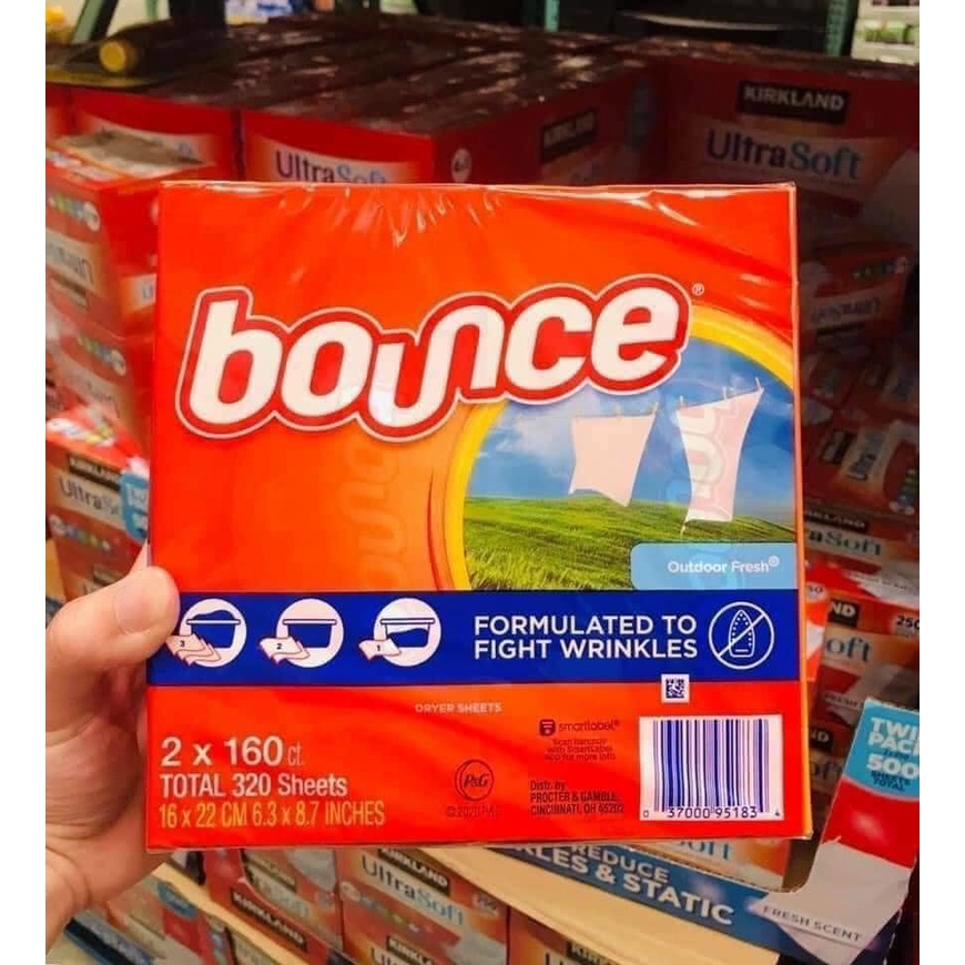 [Tách lẻ] Giấy thơm quần áo và mềm vải Bounce của Mỹ