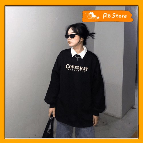 Áo sweater nỉ  bông unisex Covernat Tomx1 form rộng nỉ nam nữ phong cách thời trang thu đông cực hot oversize AN12 | BigBuy360 - bigbuy360.vn