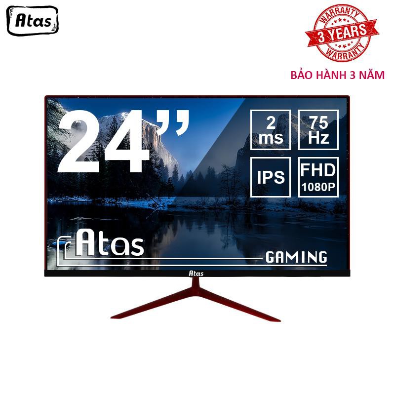 Màn Hình Máy Tính Gaming ATAS 24 Inch – Full HD 1080 - Tấm nền IPS - Tần số quét 75HZ | BigBuy360 - bigbuy360.vn