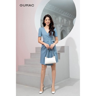 Đầm cổ tim xếp ly DA9236 GUMAC