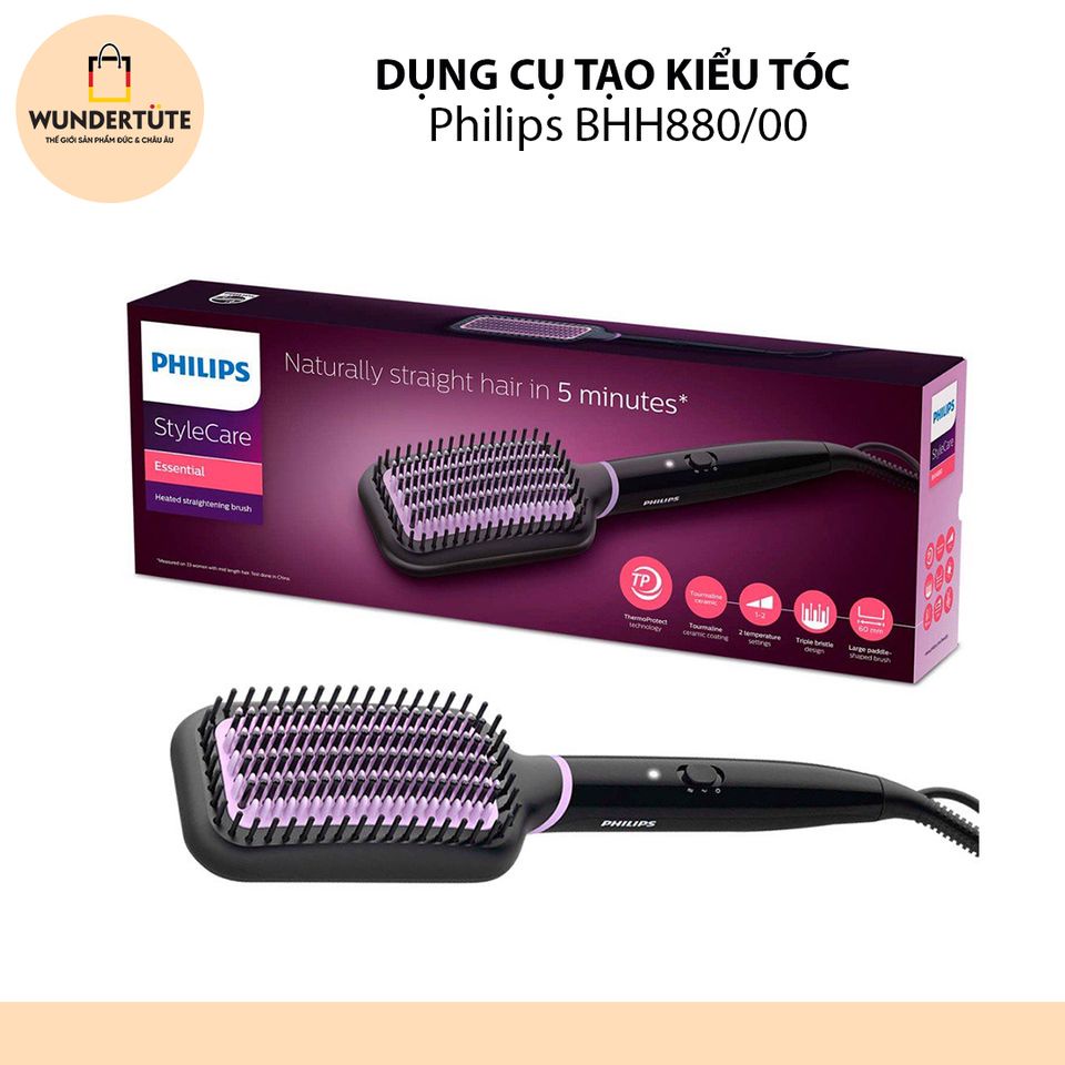 Lược Tạo Kiểu Tóc Philips BHH880/00 (Hàng Đức)