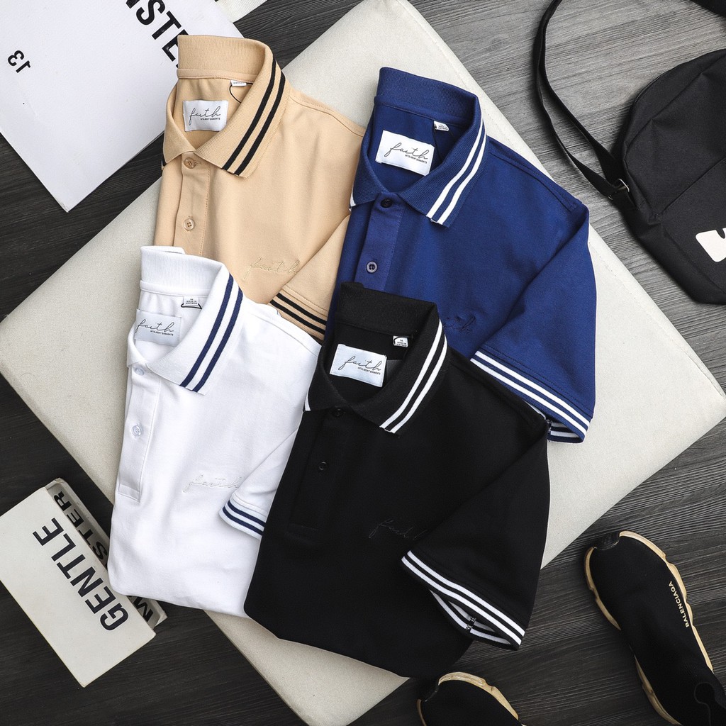 [CAO CẤP} Áo thun Polo Faith cổ bẻ VNXK