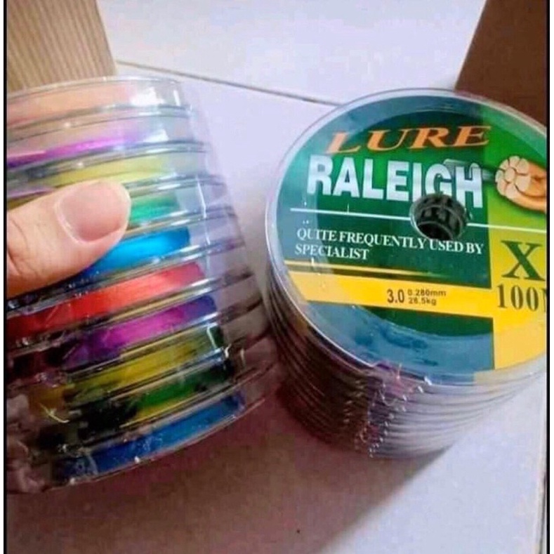 Dây Dù Câu Cá PE LURE RALEIGH X8 - 7 màu cao cấp