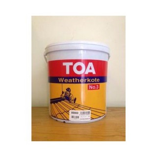Sơn Chống thấm Toa Weatherkote - màu đen (3,5 kg)