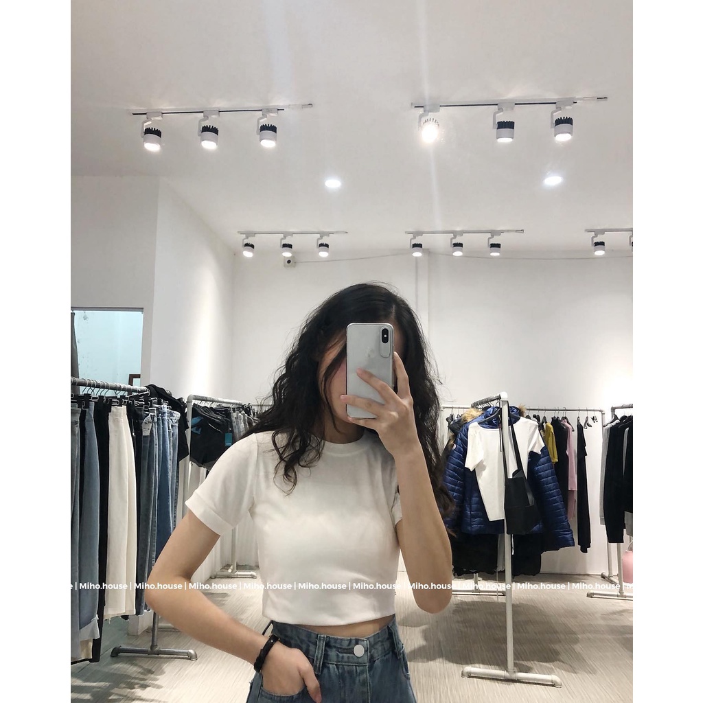 Áo croptop có tay , áo croptop thời trang nữ Miho house