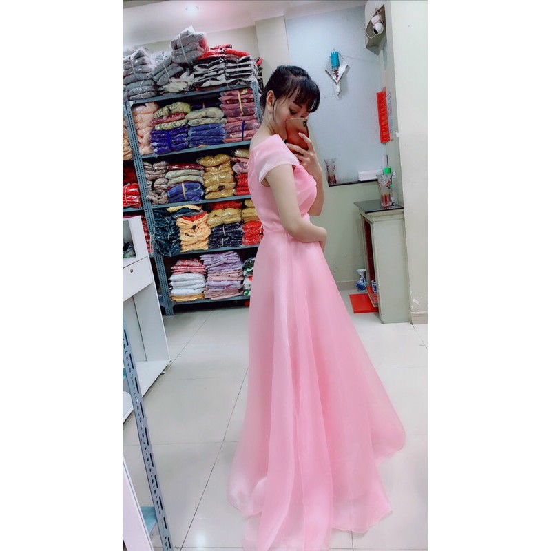 ĐẦM BẸT NƠ VAI XINH XẮN DÀI THƯỚT THA ( ảnh thật 1000% )