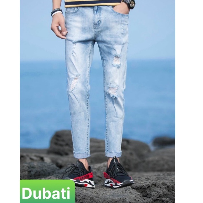 QUẦN BAGGY JEAN NAM CHẤT BÒ XANH NHẬT BẢN KIỂU HOT TREND- DB 78- DUBATI FASHION