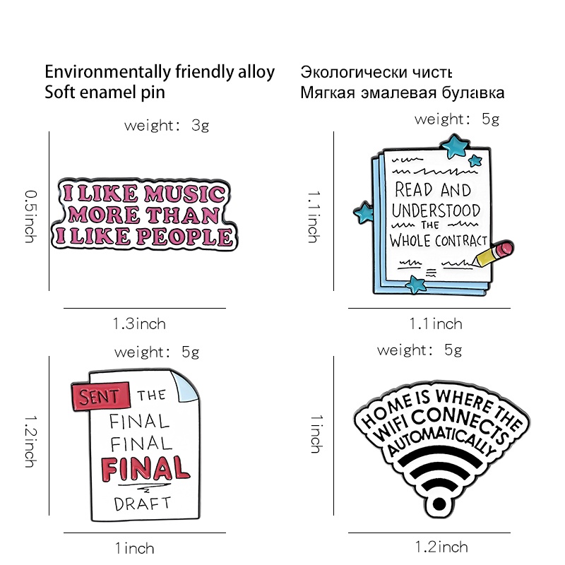 Ghim Cài Áo Tráng Men Họa Tiết Hoạt Hình Vui Nhộn