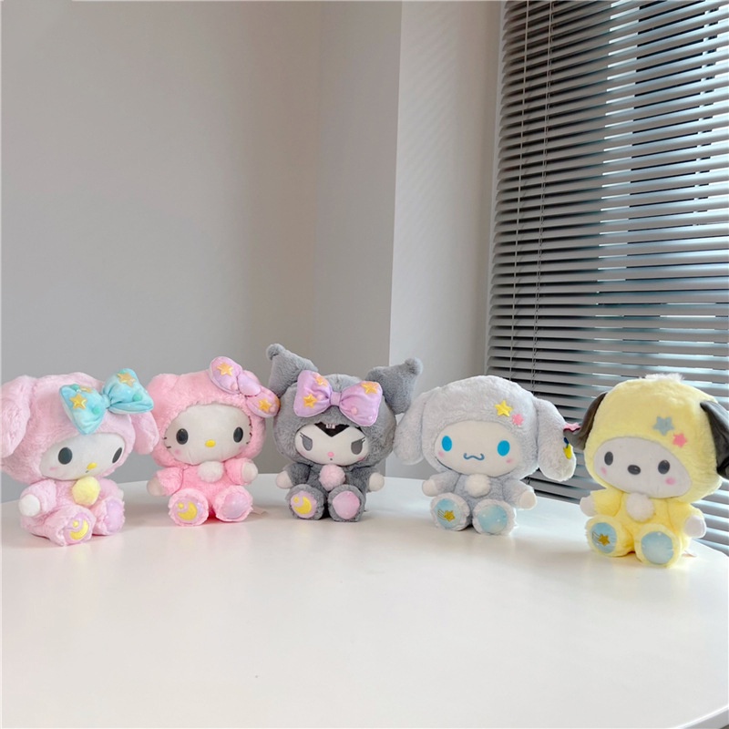 SANRIO Móc Khóa Hình Búp Bê Kuromi Nhồi Bông Dễ Thương
