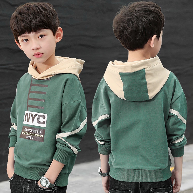 Áo hoodie hoạt hình 110-160cm cho bé trai 4-13 tuổi