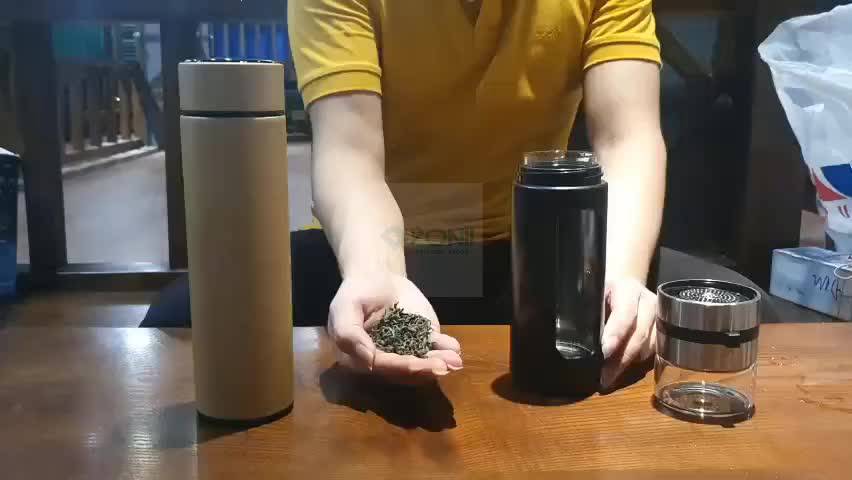 Bình pha trà thuỷ tinh 2 lớp Donii có khắc tên lõi inox 304 kèm ly uống trà tiện lợi bình đựng nước an toàn tiện lợi | BigBuy360 - bigbuy360.vn