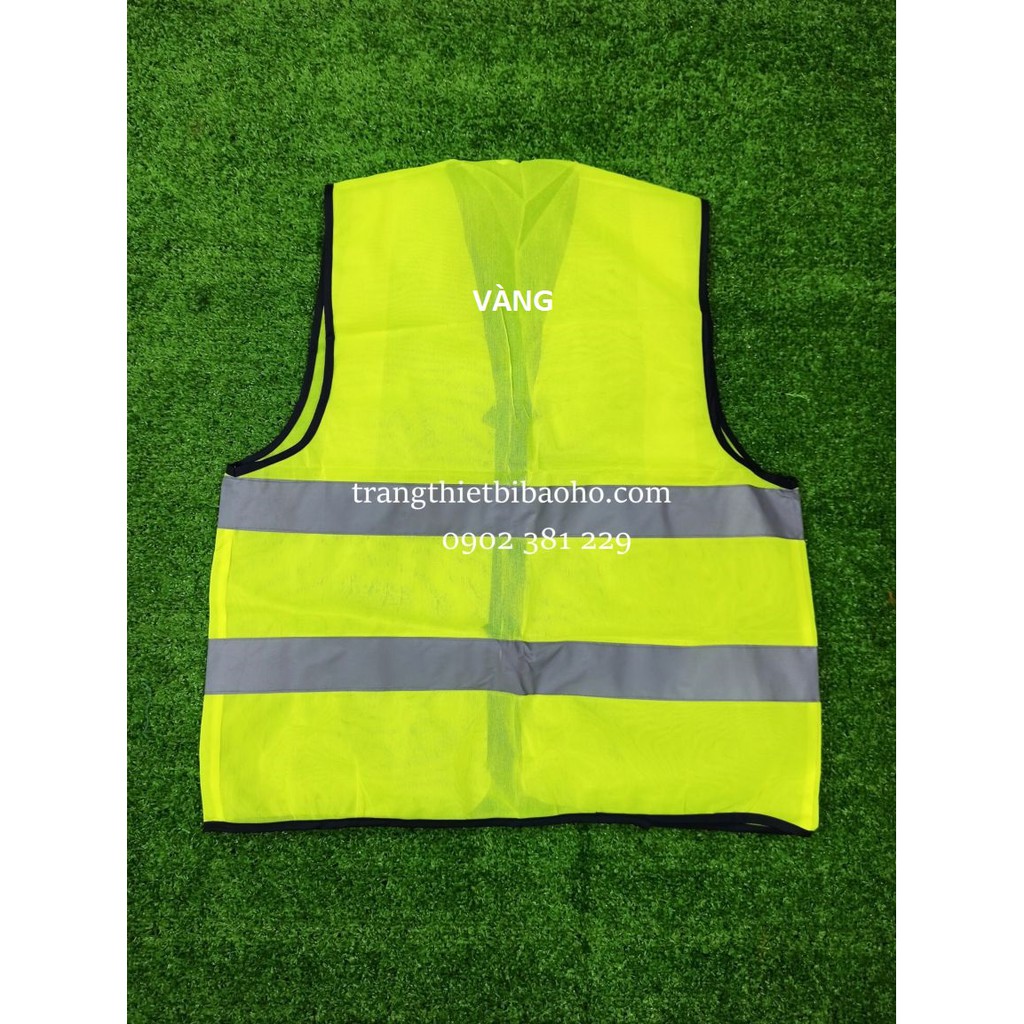 Áo phản quang ghi lê kỹ sư, công nhân vải lưới thoáng khí