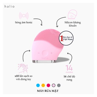 Máy Rửa Mặt Và Mát Xa Da Mặt Halio Original