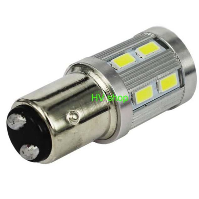 bóng đèn led hậu 13 tim gắn xe máy 12V hv shop (sáng trắng )