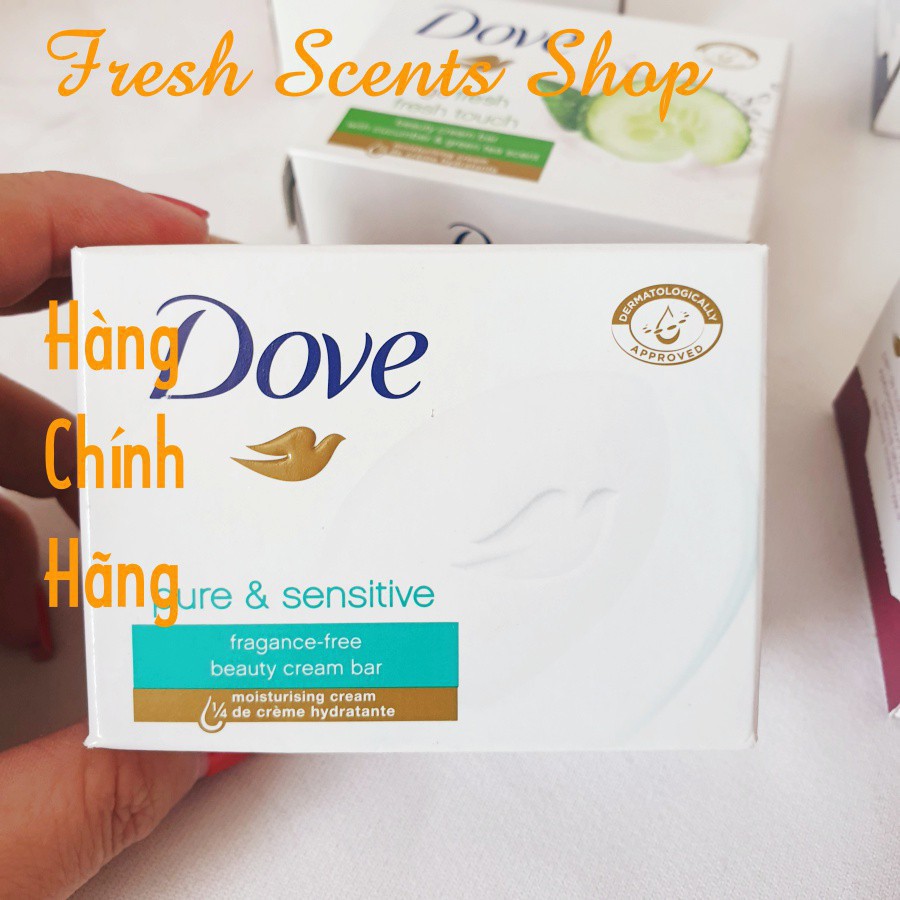 Xà bông Dove 100g - Hà Lan - Pure & Sensitive | BigBuy360 - bigbuy360.vn