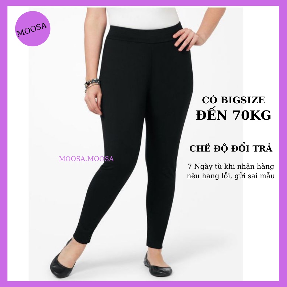 Quần Legging Nữ Dài Nâng Mông Bigsize Moosa Lưng Cạp Cao Có Túi Tôn Dáng
