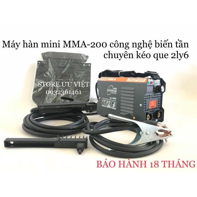 Máy hàn mini MMA-200 bao kéo 2ly6 chính hãng Martin bảo hành 18 tháng