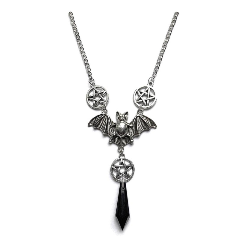 Vòng cổ Nữ Hình Dơi Phong Cách Gothic Cho Halloween