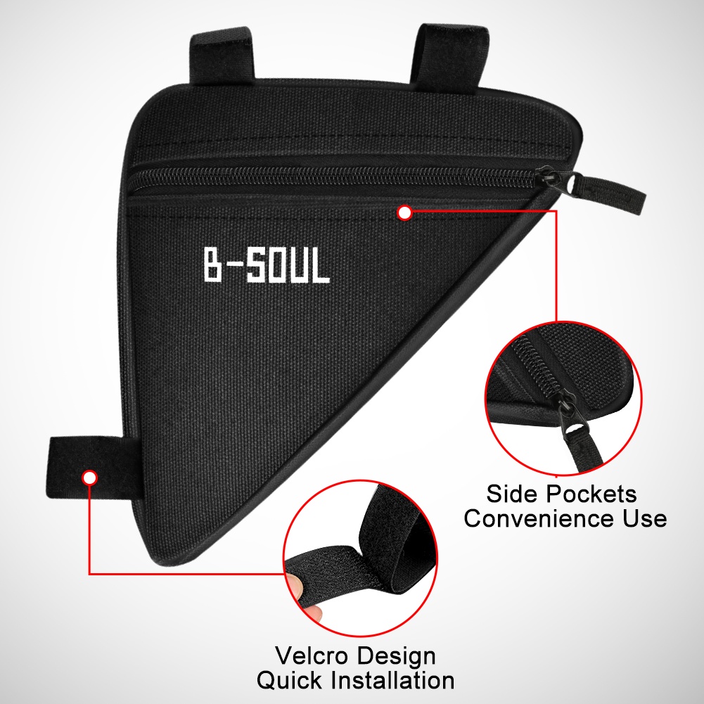 B-soul Túi Tam Giác Đựng Vật Dụng Tiện Lợi Cho Xe Đạp