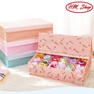 [SẴN HÀNG] HỘP ĐỰNG ĐỒ LÓT CỠ ĐẠI CÓ NẮP CHIA 30 NGĂN