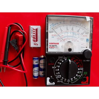 đồng hồ đo vạn năng + 2 pin AA panasonic + 1 pin vuông 9v