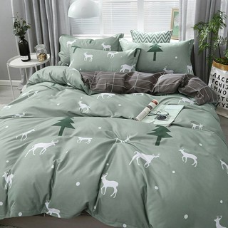 Bộ tuần lộc (combo 1: 2 vỏ gối 1 drap combo 2: 2 vỏ gối 1 drap 1 vỏ mền combo 3: 2 vỏ gối 1 drap 1 mền chần bông)