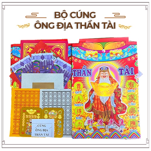 Giấy Cúng Ông Địa Thần Tài - Thiên Lộc