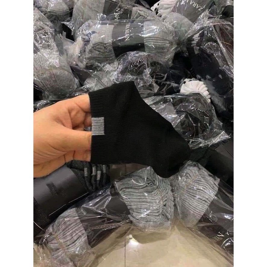 Tất vớ nam nữ cổ ngắn thoáng khí rẻ đẹp chất cotton co giãn thấm hút tốt free size