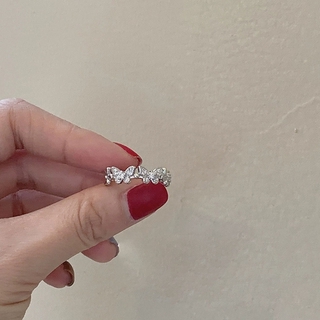 Nhẫn bướm xi mạ đính đá cho nữ