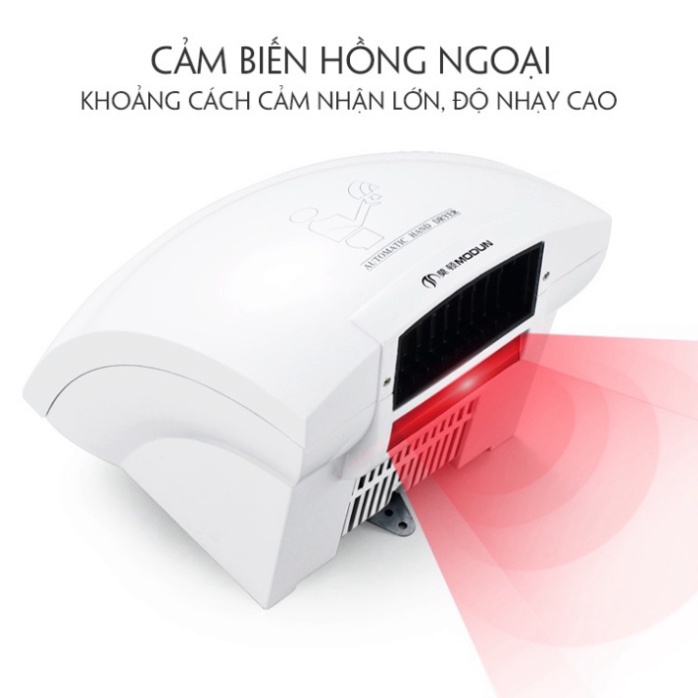 Máy Sấy Sưởi Tay Tự Động Khử Khuẩn Hồng Ngoại, Thiết Bị Sấy Tay Phòng Tắm, Nhà Vệ Sinh Cao Cấp giá rẻ.