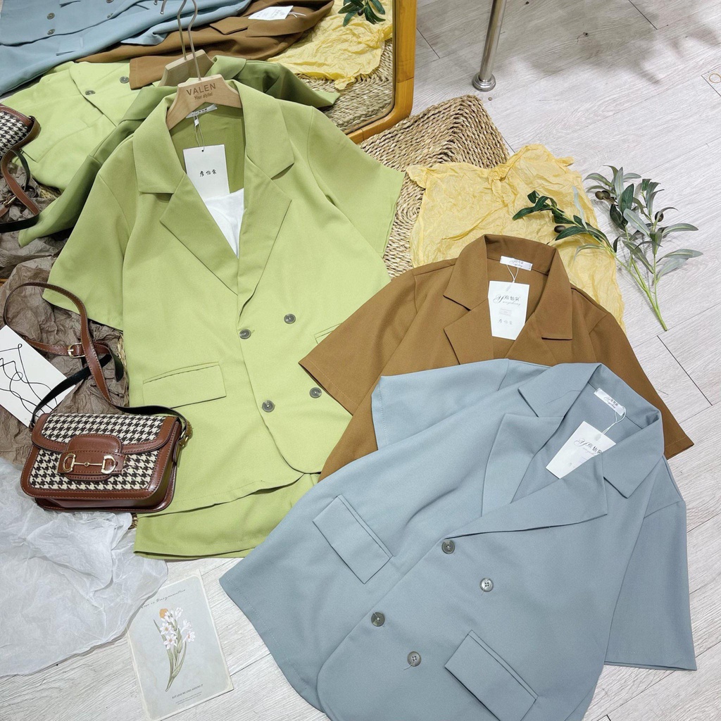 Set vest + quần short chun sau (6425)