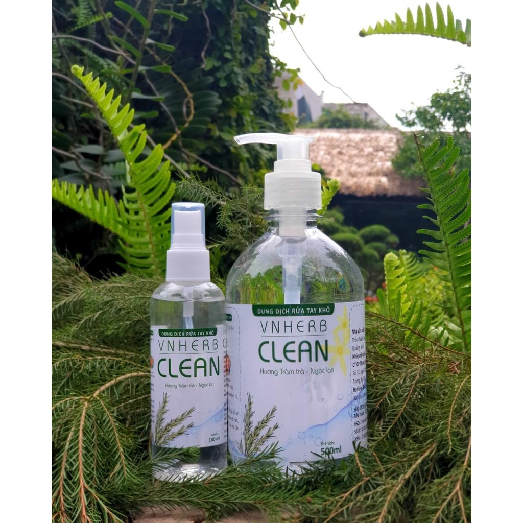 Nước rửa tay khô VNHerb clean 100ml xịt | BigBuy360 - bigbuy360.vn