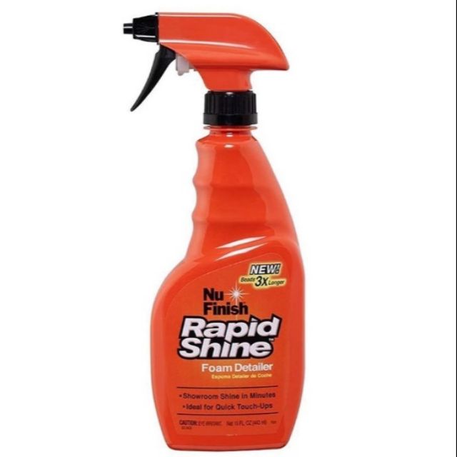 Dung dịch xịt bóng nhanh xe hơi Nu Finish Rapid Shine 443ml