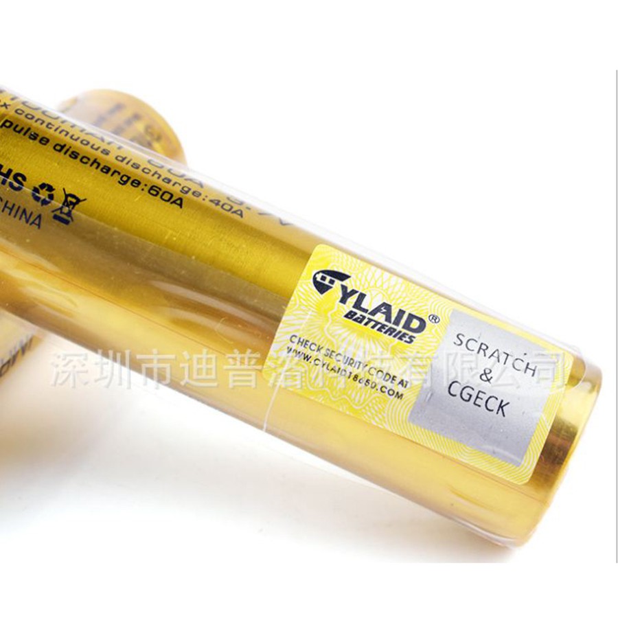 Pin sạc 18650 CYLAID 3100mAh 60A