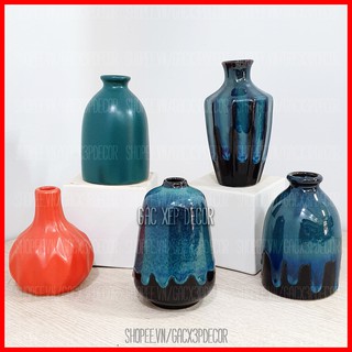 Lọ hoa sứ mini đẹp để bàn nhiều mẫu - Bát Tràng