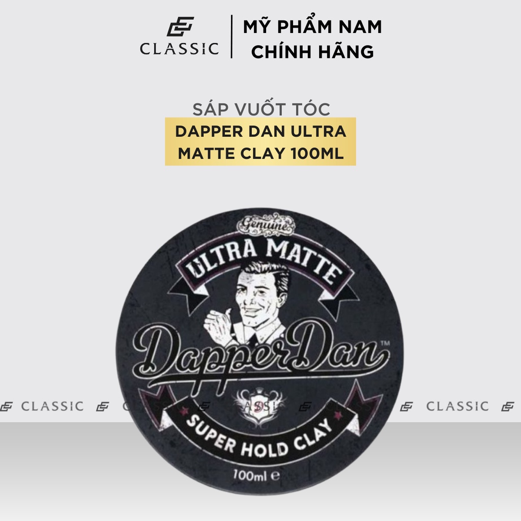 Sáp vuốt tóc Dapper Dan Ultra Matte Clay 100ml