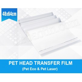 PET LASER HEAD TRANSFER FILM - IN TRÊN MỌI VẢI( DÙNG CHO DÒNG MÁY IN LASER MÀU OKI-  KHỔ 48cm*64cm)