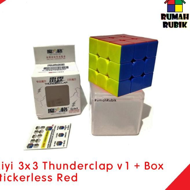 Khối Rubik 3x3 Qiyi Thunderclap V1 Kèm Hộp Đựng