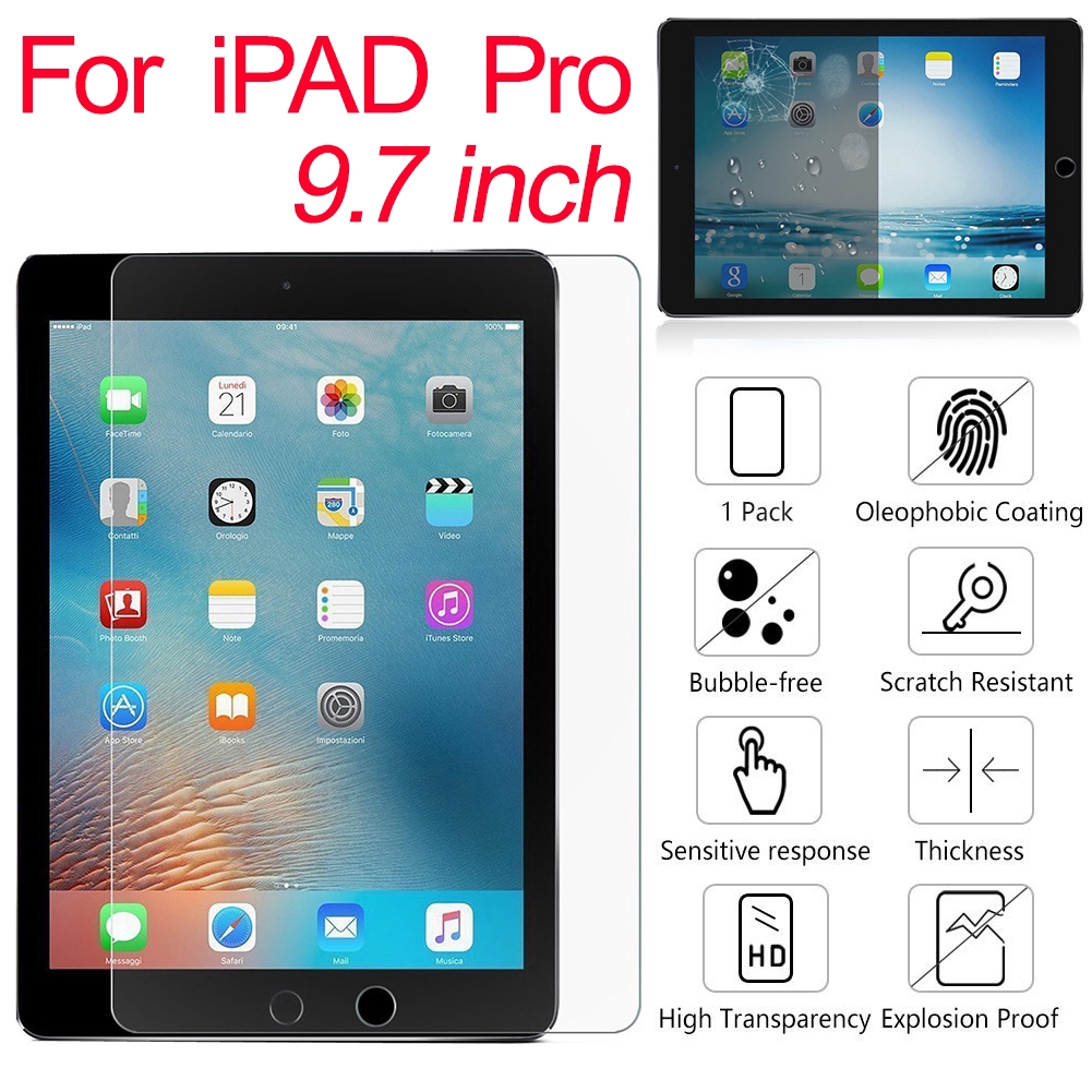 ITO iPad Pro 9.7 2017 Anti-knock Screen Protector Clear Film Tempered Glass